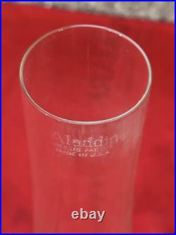 Original Aladdin Lox On 3 Line Logo Oil Lamp Chimney In Original Box Old #2