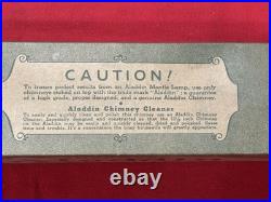 Original Aladdin Lox On 3 Line Logo Oil Lamp Chimney In Original Box Old #2