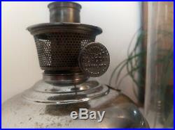 Original Aladdin Model #5 Nickel Plate 1913-14 Kerosene Oil Mantle Lamp Chimney