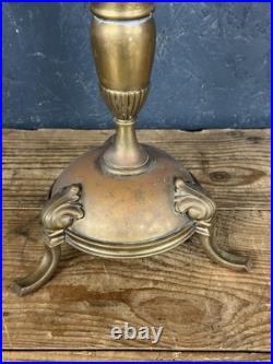 Original Aladdin Oil Lamp Model 23 With Chimney And White Glass Shade