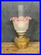 Original Aladdin Oil Lamp With Chimney And Glass Shade