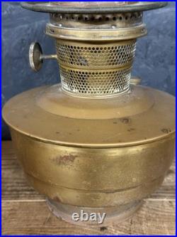 Original Aladdin Oil Lamp With Chimney And Glass Shade