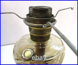 Original Good Antique Aladdin Washington Drape Clear Glass Kerosene Oil Lamp