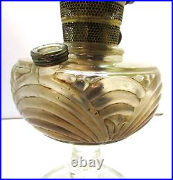 Original Good Antique Aladdin Washington Drape Clear Glass Kerosene Oil Lamp
