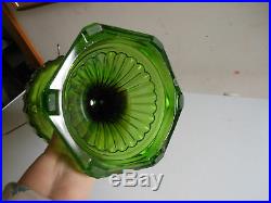 Original Green Aladdin Corinthian B 102 Kerosene Oil Lamp With Burner