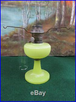 Original Vertique Yellow Moonstone Aladdin Oil Lamp