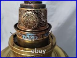 Ornate Aladdin Brass Oil Table Hanging Lamp Model 12 Burner Nice Condition Read