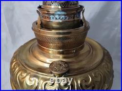 Ornate Aladdin Brass Oil Table Hanging Lamp Model 12 Burner Nice Condition Read