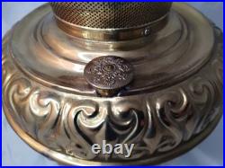 Ornate Aladdin Brass Oil Table Hanging Lamp Model 12 Burner Nice Condition Read