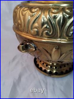 Ornate Aladdin Brass Oil Table Hanging Lamp Model 12 Burner Nice Condition Read
