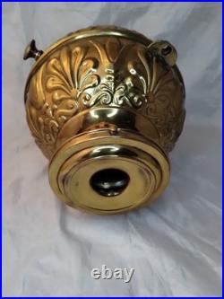 Ornate Aladdin Brass Oil Table Hanging Lamp Model 12 Burner Nice Condition Read