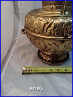 Ornate Aladdin Brass Oil Table Hanging Lamp Model 12 Burner Nice Condition Read