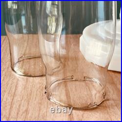 PAIR Aladdin LINCOLN DRAPE Alacite Glass Kerosene Oil Lamps Model B Tall Vintage