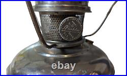 Pair Antique Nickel ALADDIN Model No. 11 Kerosene Lamp Cord Electric 1922-1928