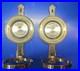 Pair Of Unlacquered Solid Brass OilLamp Wallmount Brackets (2)