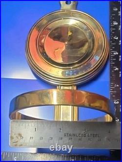 Pair Of Unlacquered Solid Brass OilLamp Wallmount Brackets (2)