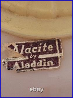 Pair Of Vintage Aladdin Alacite Lamps TESTED AND WORKS