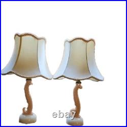 Pair Of Vintage Aladdin Alacite working lamps with shades