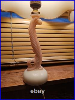 Pair Of Vintage Aladdin Alacite working lamps with shades