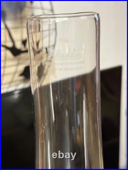 Pair Vintage Aladdin Glass Oil Lamp M23 Rich Dark Amber Base