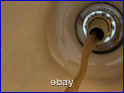 Pair of 2 Two Aladdin Lamps Set G255 Alacite Art Glass Mid Century Electric Lamp