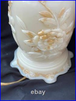 Pair of 2 Two Aladdin Lamps Set G255 Alacite Art Glass Mid Century Electric Lamp