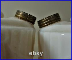 Pair of Aladdin Lincoln Drape Oil Lamps Different Bases