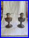 Pair of Aladdin Model 23 Brass Kerosene Lamps Vintage Collector Set