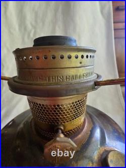 Pair of Aladdin Model 23 Brass Kerosene Lamps Vintage Collector Set