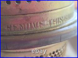 Pair of Aladdin Model 23 Brass Kerosene Lamps Vintage Collector Set