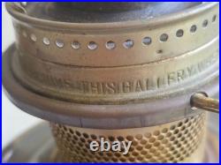 Pair of Aladdin Model 23 Brass Kerosene Lamps Vintage Collector Set