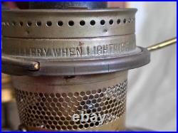Pair of Aladdin Model 23 Brass Kerosene Lamps Vintage Collector Set