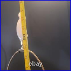 Pair of Aladdin Peach Luster Alacite Vintage Table Lamp Original Finials 1940s