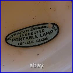 Pair of Aladdin Peach Luster Alacite Vintage Table Lamp Original Finials 1940s