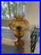 Pristine Vintage 23Aladdin Amber Short Lincoln Drape Lamp 1974 First Run Undated