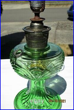 RARE 1939 Aladdin Washington Drape GN Glass Oil Kerosene Lamp Nu-Type Model B40