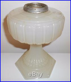 RARE ANTIQUE ART DECO ALADDIN 1934 MODEL B WHITE MOONSTONE TABLE LAMP