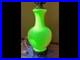 RARE Aladdin Alacite Lamp Uranium Glow Wreath Finial Brass Base Milk Glass Works