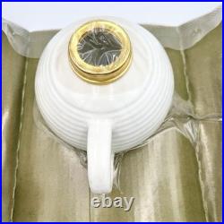 RARE Aladdin Beehive White Ceramic Oil Lamp FW2000M Handle Base New in Box