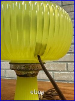 RARE Aladdin Yellow Moonstone Vertique Lamp Uranium Glows- Converted