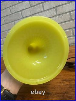 RARE Aladdin Yellow Moonstone Vertique Lamp Uranium Glows- Converted