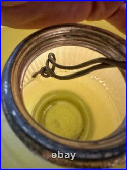 RARE Aladdin Yellow Moonstone Vertique Lamp Uranium Glows- Converted