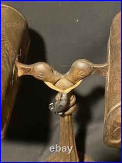 RARE Antique 1920s ALADDIN Dual Double Bankers Partners Lamp Art Deco 13.5