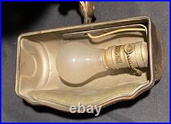RARE Antique 1920s ALADDIN Dual Double Bankers Partners Lamp Art Deco 13.5