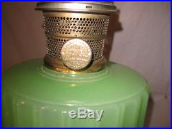 RARE Antique Aladdin Majestic Green Moonstone Kerosene Oil Lamp 1935-1936 LQQK