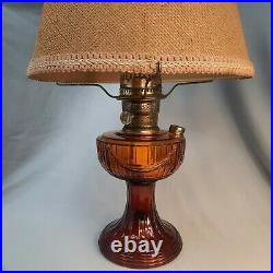 RARE Vintage, Aladdin Yellow Kerosene Lamp With Clothe Shade