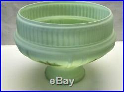 RARE Vintage Green Aladdin Glass Lamp Shade Pine Cones 10 Oil Kerosene coleman