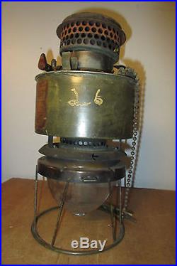 RARE Vintage WW2 Military Mantle Aladdin Inverted T 51-3 Gasoline Lantern Lamp