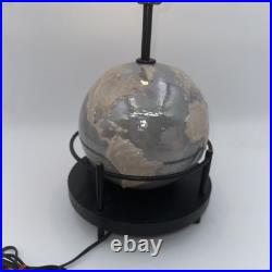 Rare 1951 Aladdin Alacite World Globe Glass G348 Electric Lamp Vintage 21 Tall