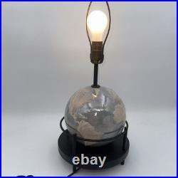 Rare 1951 Aladdin Alacite World Globe Glass G348 Electric Lamp Vintage 21 Tall